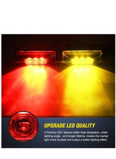 Y&D 4PCS 3.9 Inch 3 Led Truck Trailer Light Front Rear LED Side Marker Lights  - Image 3