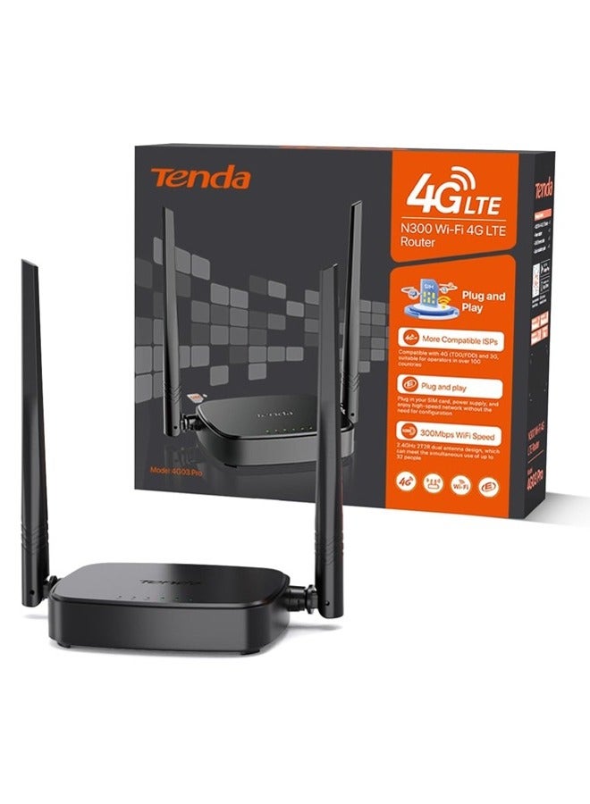 Router 4G SIM 4G03 Pro - Mobile WiFi Router 3G/4G Wireless Band 2.4 GHz 300Mpbs, LTE Cat4 150Mpbs - Image 1