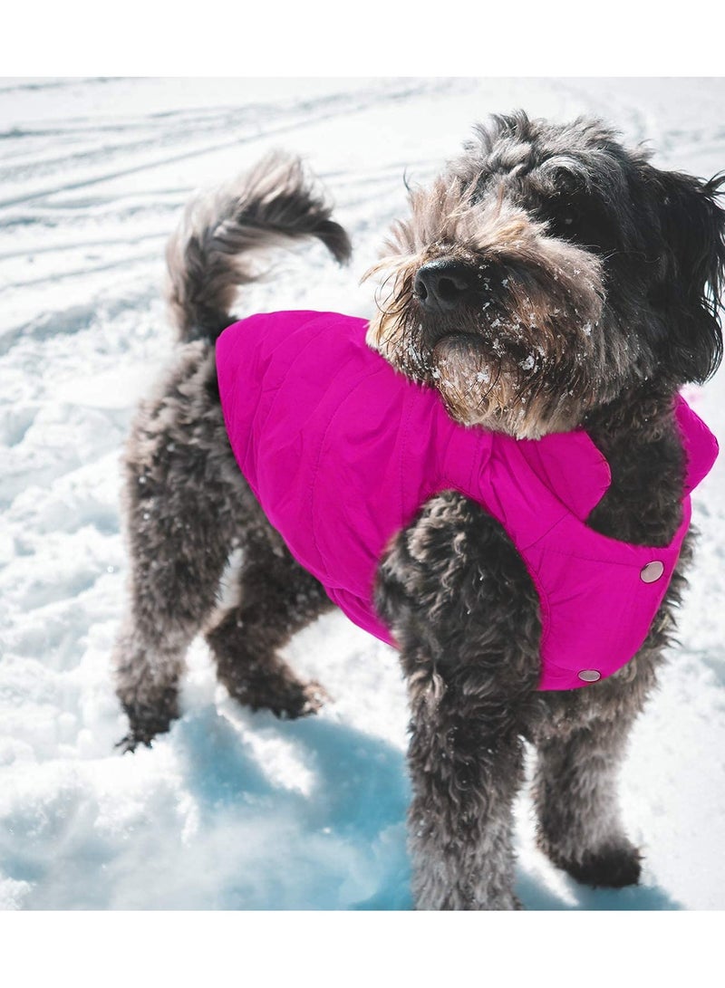 SYOSI SYOSI Windproof Dog Winter Coat Waterproof Dog Jacket Warm Dog Vest Cold Weather Pet Apparel with 2 Layers Fleece Lined  - Image 5