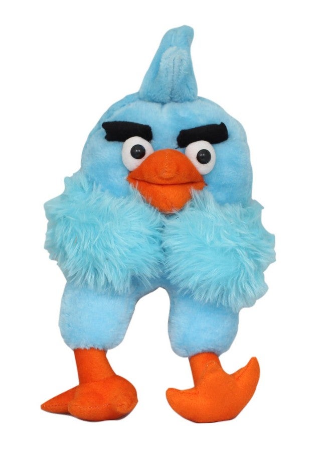 Tickles Standing Angry Bird Cartoon Character Soft Stuffed Plush Toy For Kids Birthday Gifts (Color: Blue Size: 30 Cm)  - Image 2