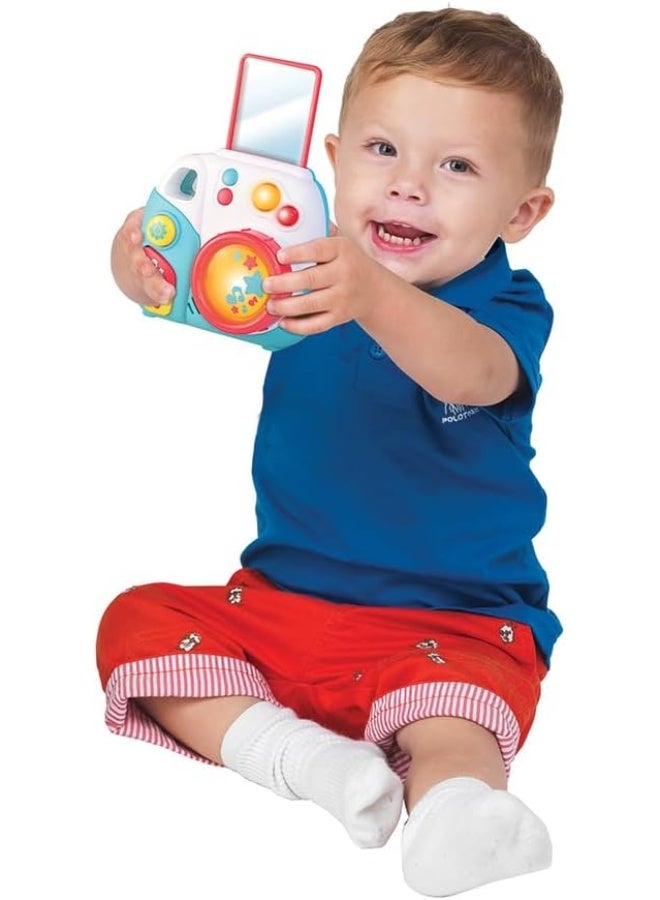 Happy Kids كاميرا المرح الصغيرة - وردي - ضوء وصوت، عدسة دوارة، ضوء وامض، 12 شهرًا وما فوق - Image 4