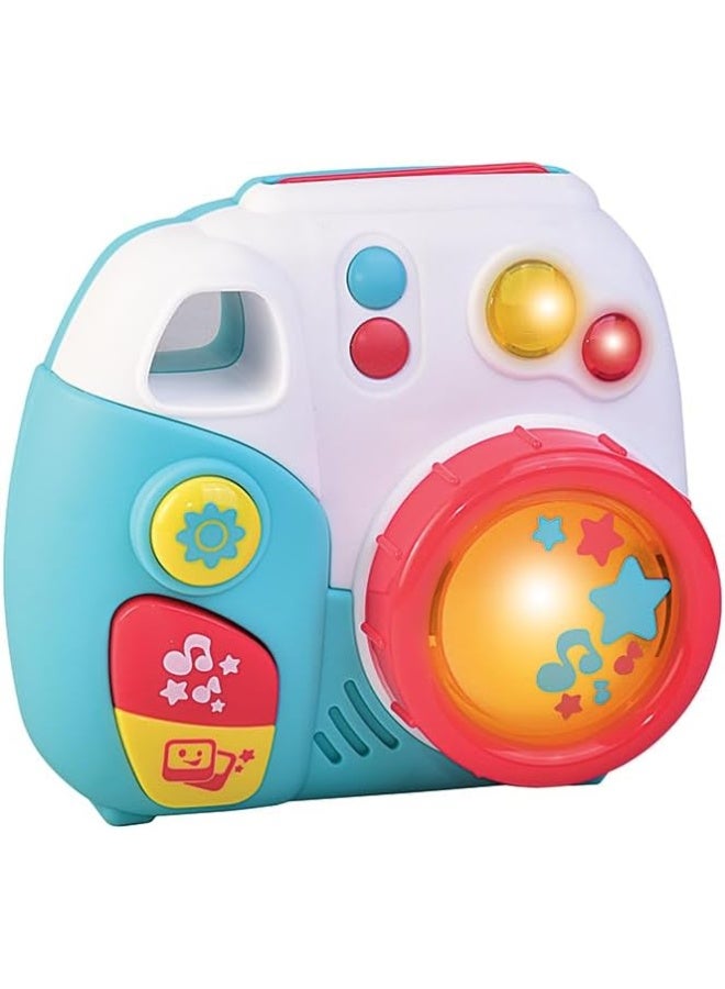 Happy Kids كاميرا المرح الصغيرة - وردي - ضوء وصوت، عدسة دوارة، ضوء وامض، 12 شهرًا وما فوق - Image 3