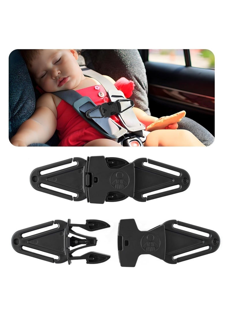 MIXDE 2 Pack Anti Escape Car Seat Safety Clip for Baby Harness Chest Clips Baby Car Seat Straps for Car Seat High Chairs Strollers Baby Reins  - Image 1