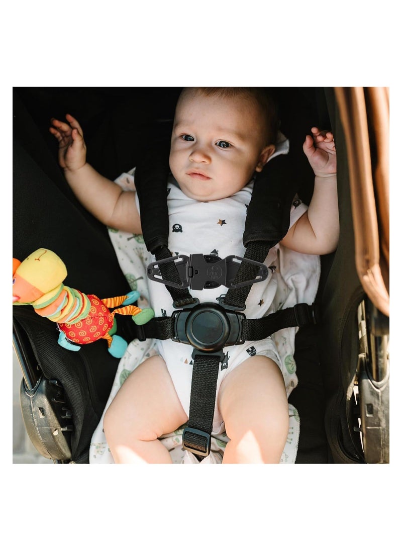 MIXDE 2 Pack Anti Escape Car Seat Safety Clip for Baby Harness Chest Clips Baby Car Seat Straps for Car Seat High Chairs Strollers Baby Reins  - Image 5