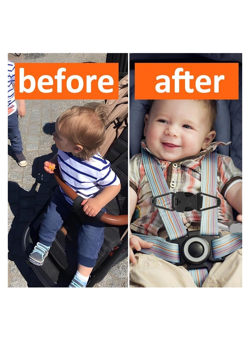 2 Pack Anti Escape Car Seat Safety Clip for Baby Harness Chest Clips Baby Car Seat Straps for Car Seat High Chairs Strollers Baby Reins