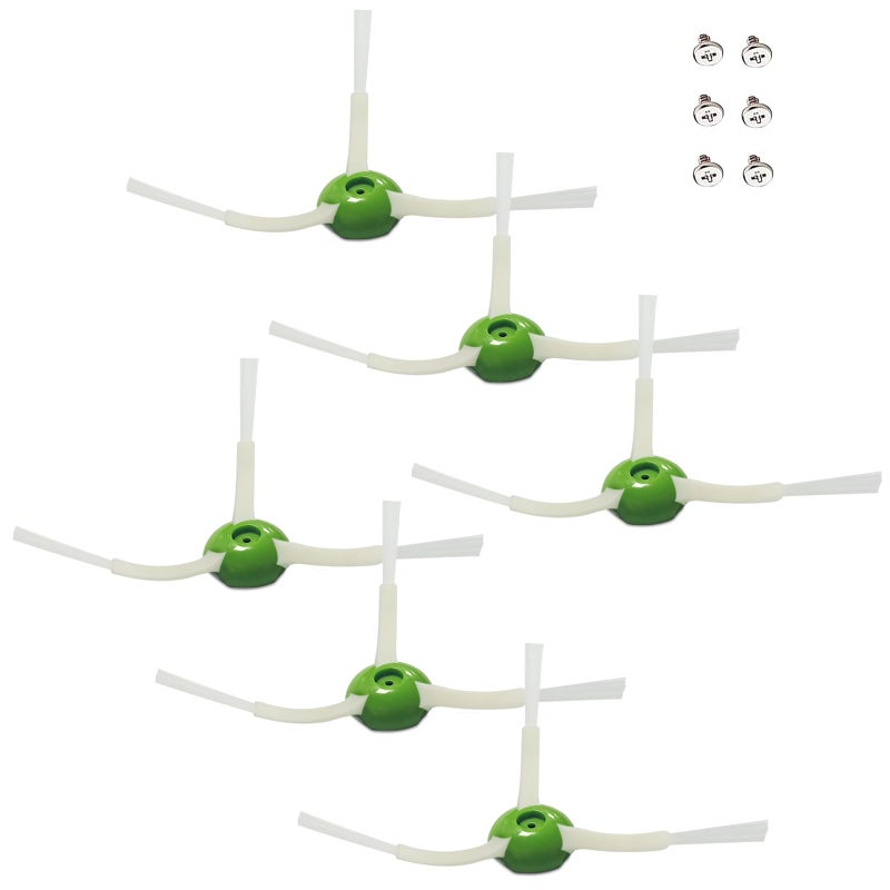 Detetap Side Brush Replacement for iRobot Roomba i and e Series i7 i7 Plus i8 i3 i6Plus E5 E6 E7 7550 3550 3150 5150 6198 7150Robot Vacuums6Pack