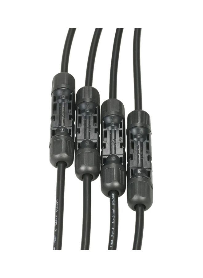 NIBEMINENT Solar Panel Adaptor Cable Connectors Black  - Image 3