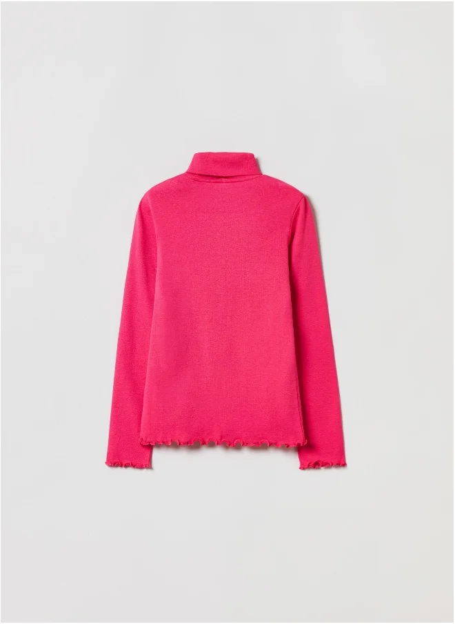 Ovs Ovs Girls Shirred Edged Turtleneck