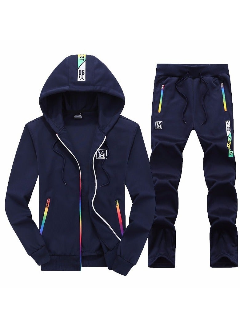 KUYING Autumn And Winter Hoodie Set, Student Sports And Leisure Two-piece Set  - Image 1