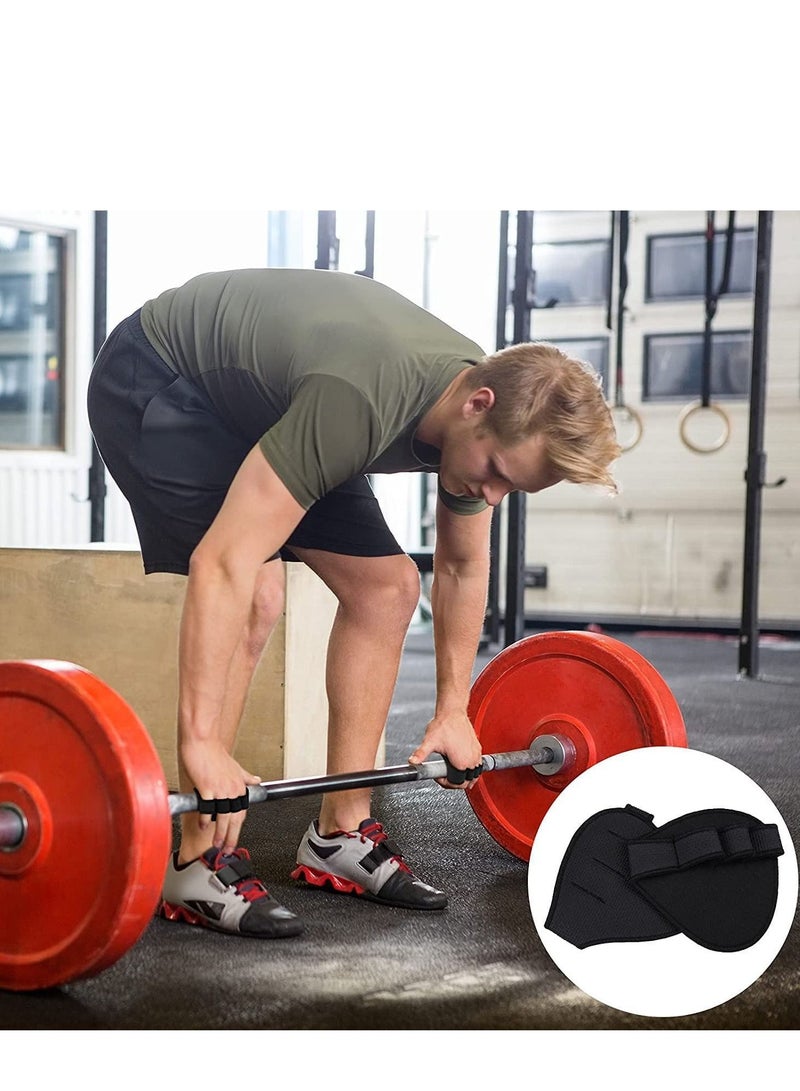 Y&D Neoprene Grip Pads Lifting Grips, The Alternative to Gym Workout Gloves, with 4 Fingers for Women Man, Weightlifting, Calisthenics, Powerlifting 2 Pairs - Image 4