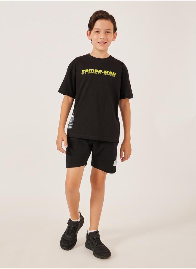 Styli Spider Man Character Printed Short Sleeve T-Shirt  - Image 3