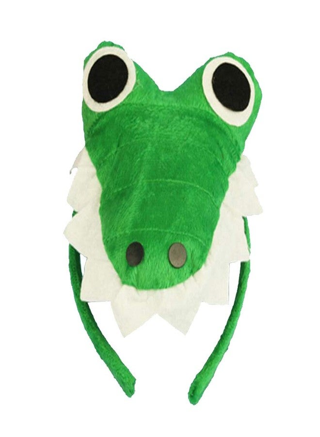 FRECI Animal Headband Plush Party Headpiece Hair Hoop Party Cosplay Costume Props - Crocodile - Image 1
