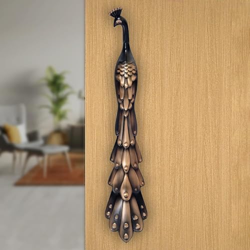 Plantex Peacock Door Handle For Main Door/16-Inches Main Door Handle/Push Handle For Glass/Wooden Door Of Home/Hotel/Office - Pack Of 1 (Rich Copper Antique) - Image 1