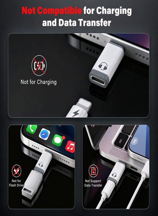 محول سماعات NICE BUDDY من النوع C إلى Lightning لأجهزة iPhone 15/iPad Pro/Air | يدعم الصوت والميكروفون لسماعات الأذن الرسمية وسماعات Lightning | لا يدعم الشحن أو نقل البيانات - Image 5