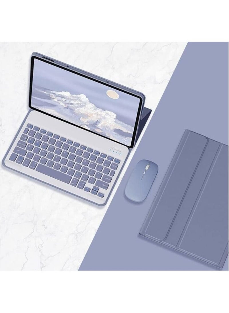 Bilingual Keyboard Case For Huawei M6 10.8 inch/Huawei Matepad 10.8 inch Universal , Detachable Wireless Keyboard Pen Holder Ultra-thin Leather Smart Case with Mouse - Image 1