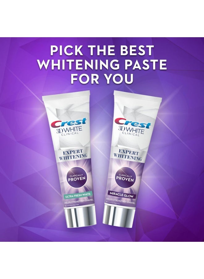 Crest 3DWhite Clinical Ultra Fresh White Advanced Technology Whitening Toothpaste 75ml - Image 3