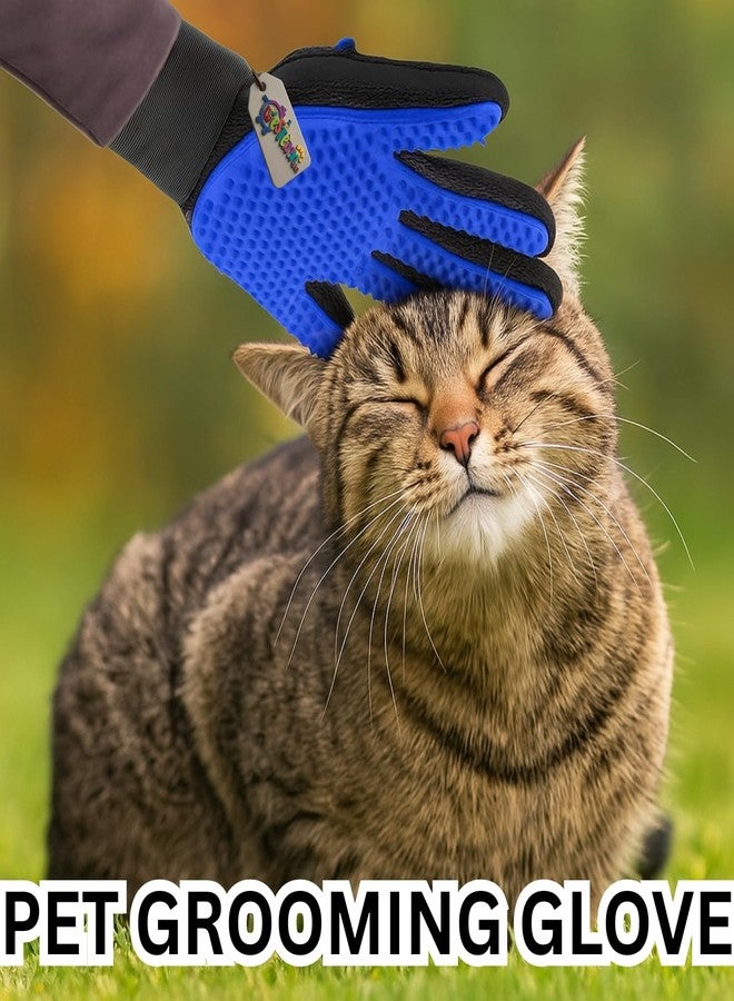 Western Era Double Side Deshedding Glove for Dogs & Cats - Heavy-Duty Bathing Grooming Mitt - Ambidextrous Design for Left or Right Hand - Adjustable Strap & Breathable Mesh (Random Color) (Type 2) - Image 2