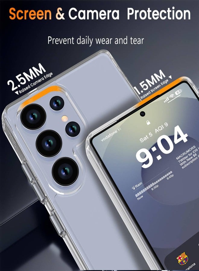 DEERLAMN Clear Case for Samsung Galaxy S22 Ultra, Military Grade Drop Protection Anti-Scratch Transparent Ultra Slim Non-Yellowing Shockproof Protective Phone Cover - Image 3