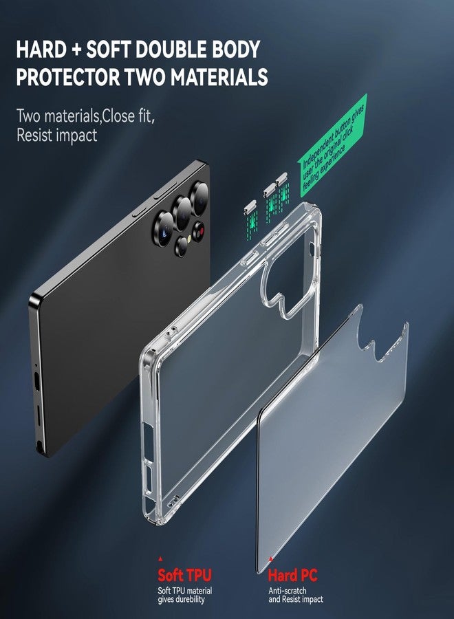 DEERLAMN Clear Case for Samsung Galaxy S22 Ultra, Military Grade Drop Protection Anti-Scratch Transparent Ultra Slim Non-Yellowing Shockproof Protective Phone Cover - Image 4