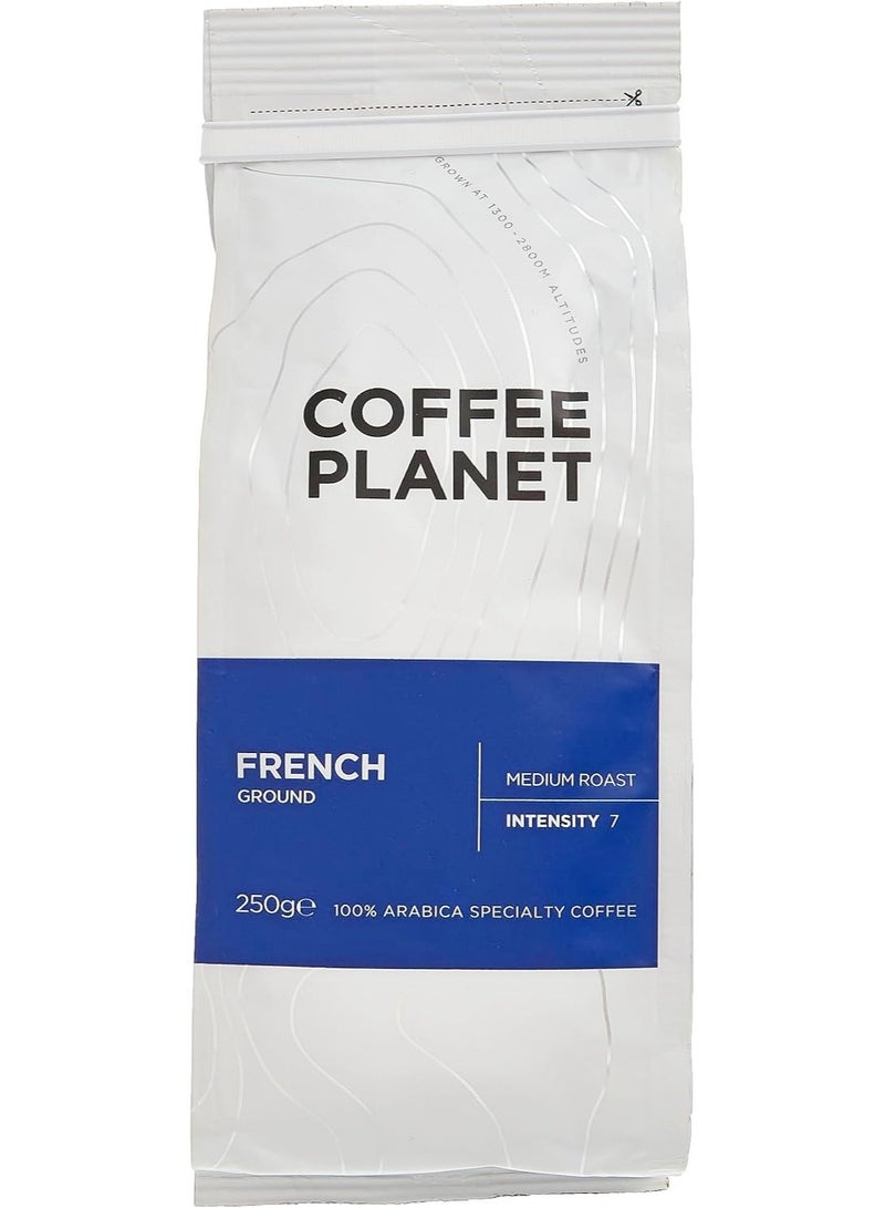 Coffee Planet French Ground Medium Roast Intensity 7 250G - Image 1