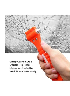 SYOSI Car Emergency Escape Window Break Hammer, Safety Seat Belt Cutter Tool Car Auto Safety Hammer Window Break Hammer Safety Seat Tool Tech Emergency Hammer Seat Belt Cutter  - Image 4