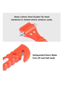 SYOSI Car Emergency Escape Window Break Hammer, Safety Seat Belt Cutter Tool Car Auto Safety Hammer Window Break Hammer Safety Seat Tool Tech Emergency Hammer Seat Belt Cutter  - Image 5