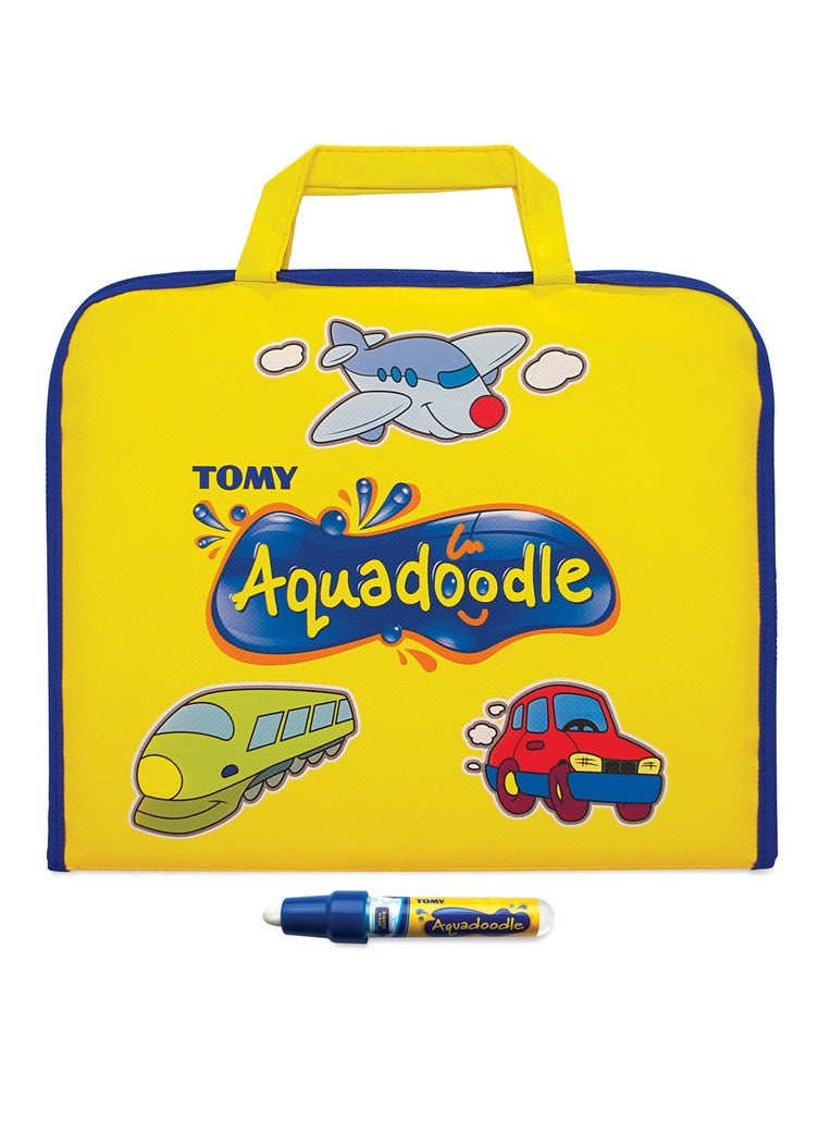 Tomy Aquadoodle Doodle Bag E72369 - One Size, Educational Water Drawing Mat for Kids, Mess-Free Creativity On-The-Go, Ideal Toddler Gift | Yellow - Image 1