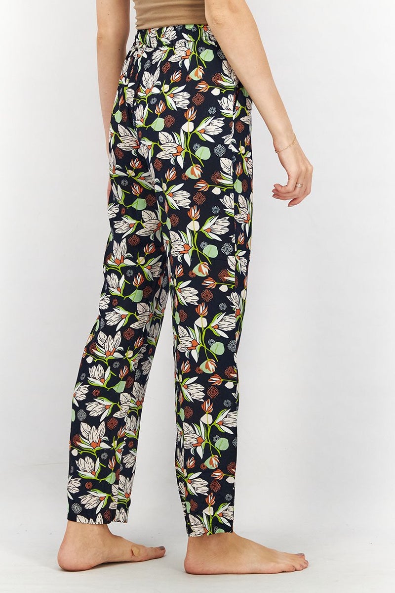 XOXO Women Allover Print Drawstring Pajama, Multicolor - Image 2