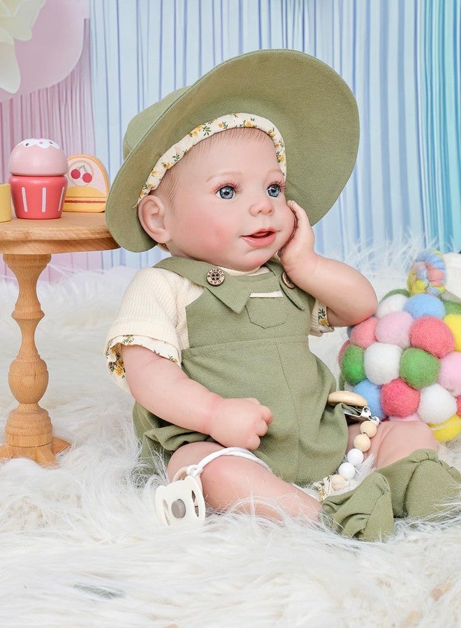 Cloveray 20 Inch Reborn Baby Dolls, Realistic Soft Vinyl Real Life Baby Doll that Look Real, with Snail Play Mat, for 3+ Year Old Girls Gifts, Pretend Play and Comfort Play, Gift Ready - Image 1