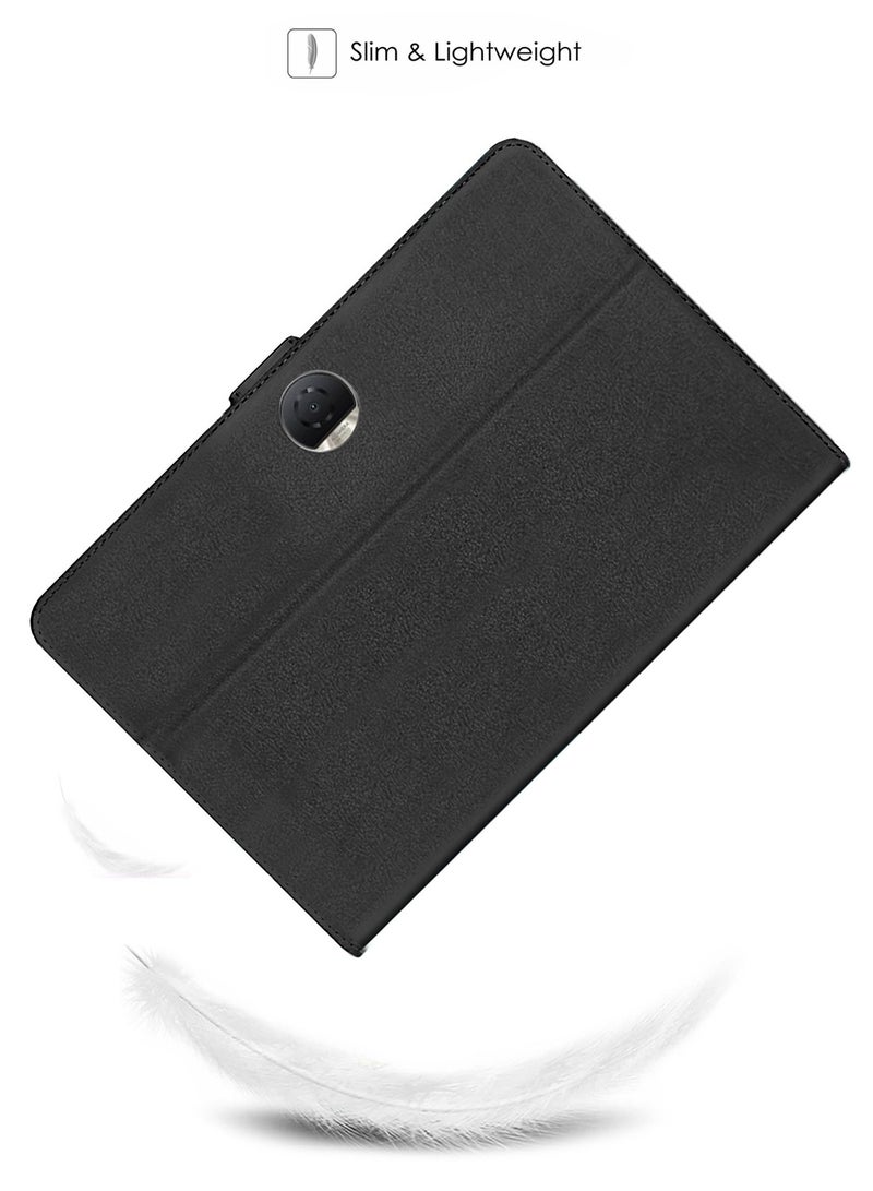 Wtech Honor Pad 9 12.1 inch 2023 ASN Love Series PU Leather Magnetic Closure Flip Case Cover - Black - Image 3