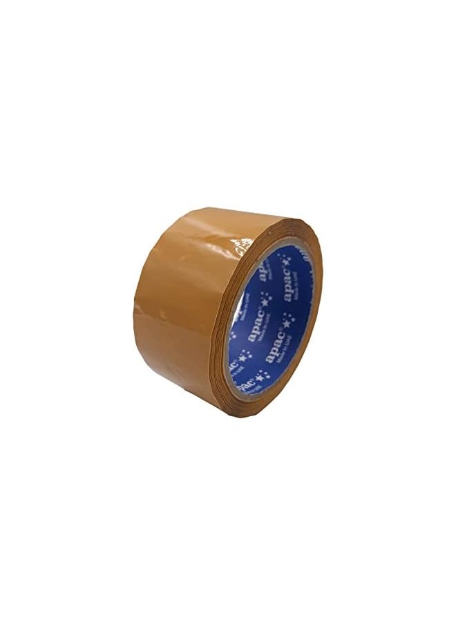 APAC - Apac Packaging Tape 2 Inches x 40 Micron, Brown, for Carton Sealing, Shipping and Packing Tape (100 Yards x 2 Inch, 3) - Image 1