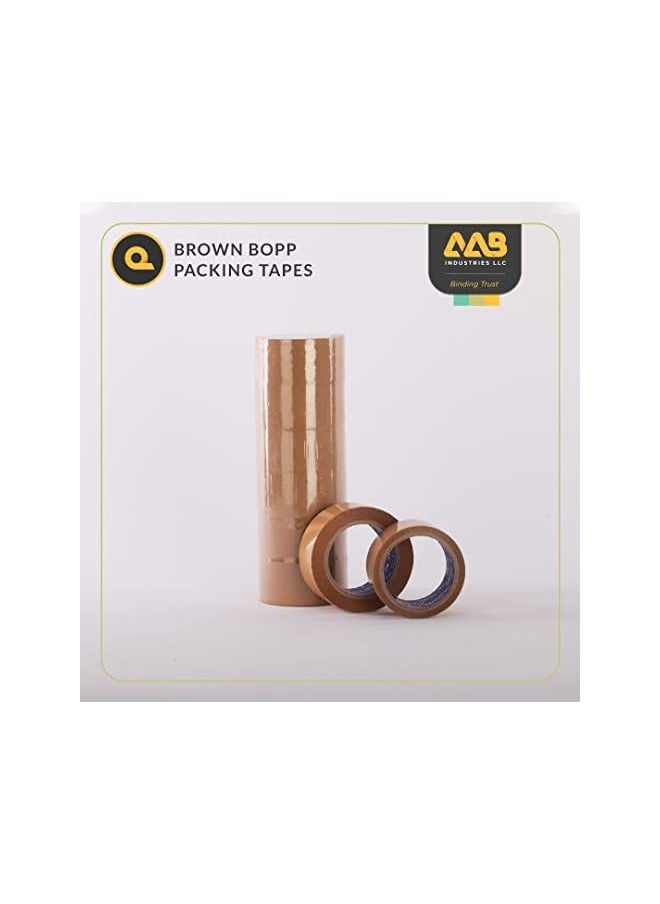 APAC - Apac Packaging Tape 2 Inches x 40 Micron, Brown, for Carton Sealing, Shipping and Packing Tape (100 Yards x 2 Inch, 3) - Image 1
