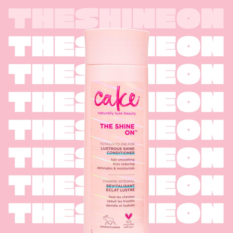 Cake Beauty Lustrous Shine Conditioner, The Shine On â€“ Smoothing & Frizz Protecting â€“ Pracaxi Seed Oil, Camellia Kissi Seed & Sweet Almond Oil â€“ For All Hair Types â€“ 295 Ml - Image 2