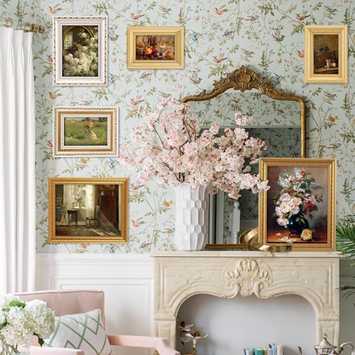HAOPENGYOU 10-Pack Vintage Picture Frames Set - Ornate Antique-Style Wall & Tabletop Photo Frames for Gallery, Bedroom, Living Room Decor, No Photos Included (Vintage) - Image 2