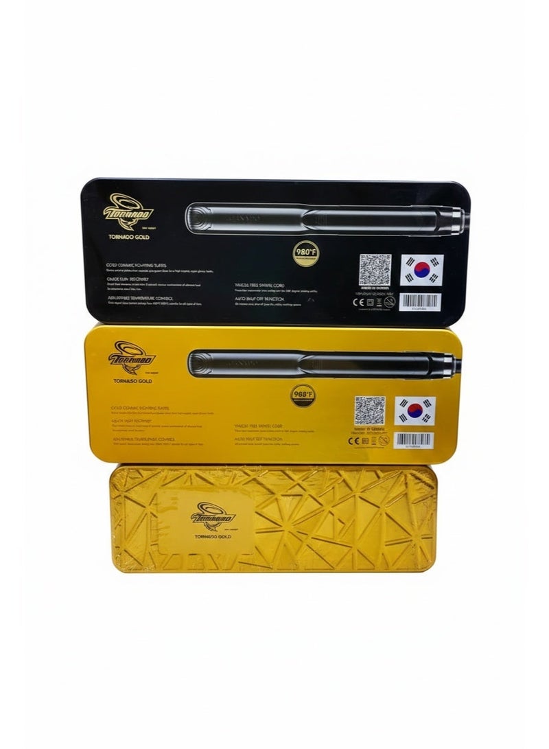TORNADO Gold Professional Ceramic Straightening Curler Multicolour - Image 3