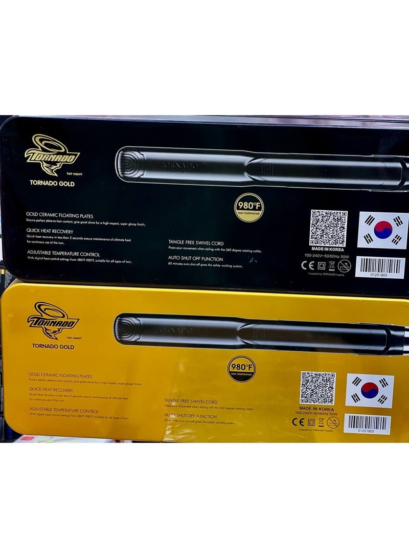 TORNADO Gold Professional Ceramic Straightening Curler Multicolour - Image 4