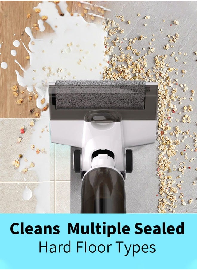 isweep - All In One Wet and Dry Cordless Vacuum Cleaner and Mop, 15kpa/170W,LCD Display, 45min Runtime, Voice Prompt,Multi-Surface Cleaning,Mop Vacuum Cleaner for Hard Floor, with Smart Control & Self-Cleaning System - Image 1