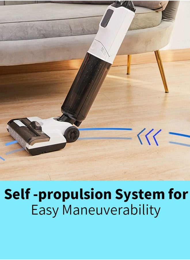 isweep - All In One Wet and Dry Cordless Vacuum Cleaner and Mop, 15kpa/170W,LCD Display, 45min Runtime, Voice Prompt,Multi-Surface Cleaning,Mop Vacuum Cleaner for Hard Floor, with Smart Control & Self-Cleaning System - Image 1