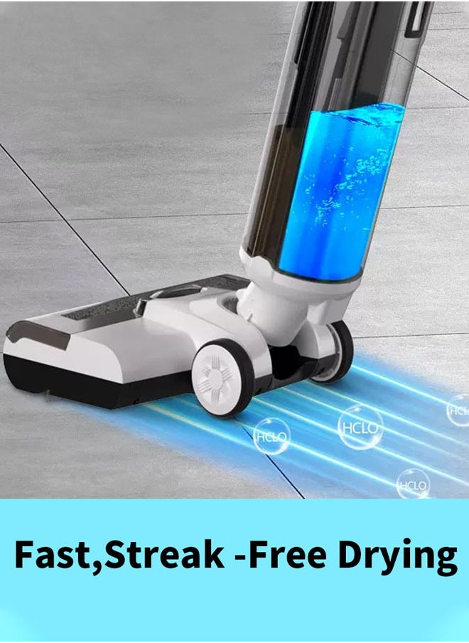 isweep - All In One Wet and Dry Cordless Vacuum Cleaner and Mop, 15kpa/170W,LCD Display, 45min Runtime, Voice Prompt,Multi-Surface Cleaning,Mop Vacuum Cleaner for Hard Floor, with Smart Control & Self-Cleaning System - Image 1