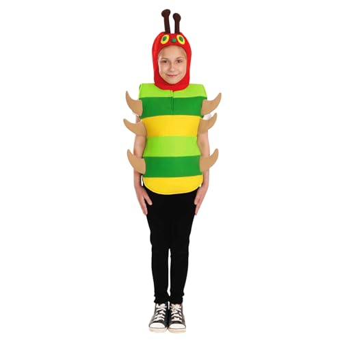 fun shack Caterpillar Costume Kids, Kids Caterpillar Costume, Boys Halloween Costumes, Halloween Costumes for Girls, Medium - Image 2