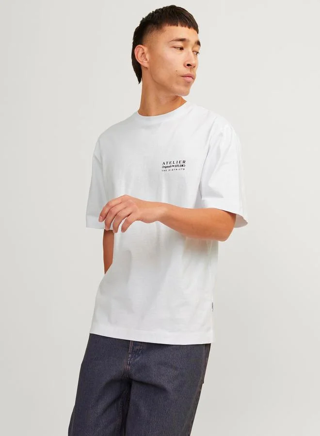 JACK & JONES Brooklyn Graphic Print Crew Neck T-Shirt