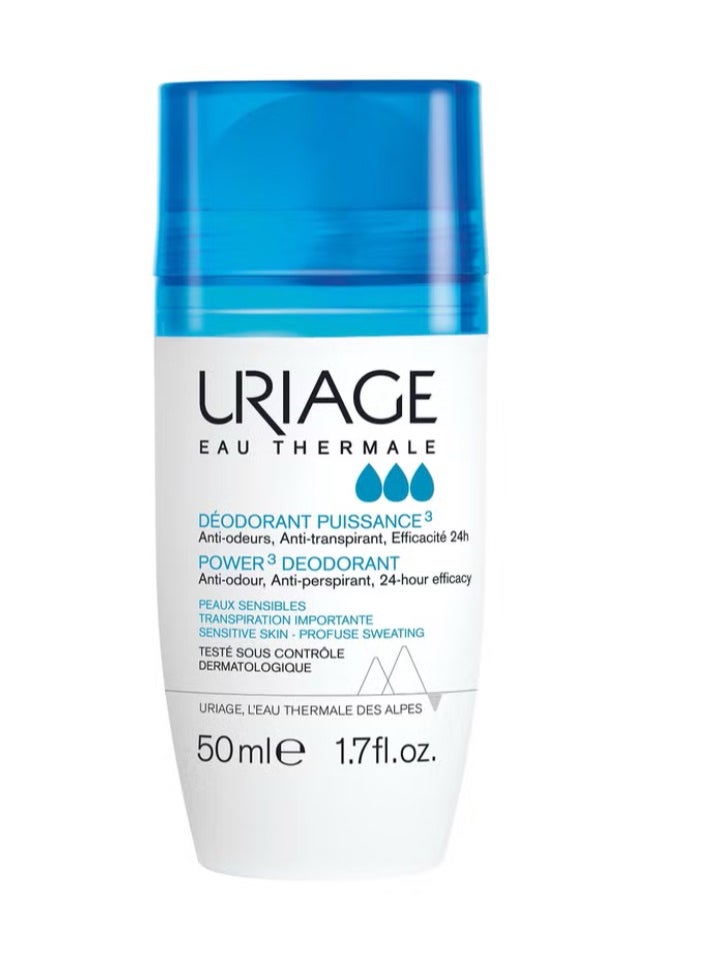 Uriage UriageTri Activ Roll-on Deodorant (2x50ml)  - Image 2