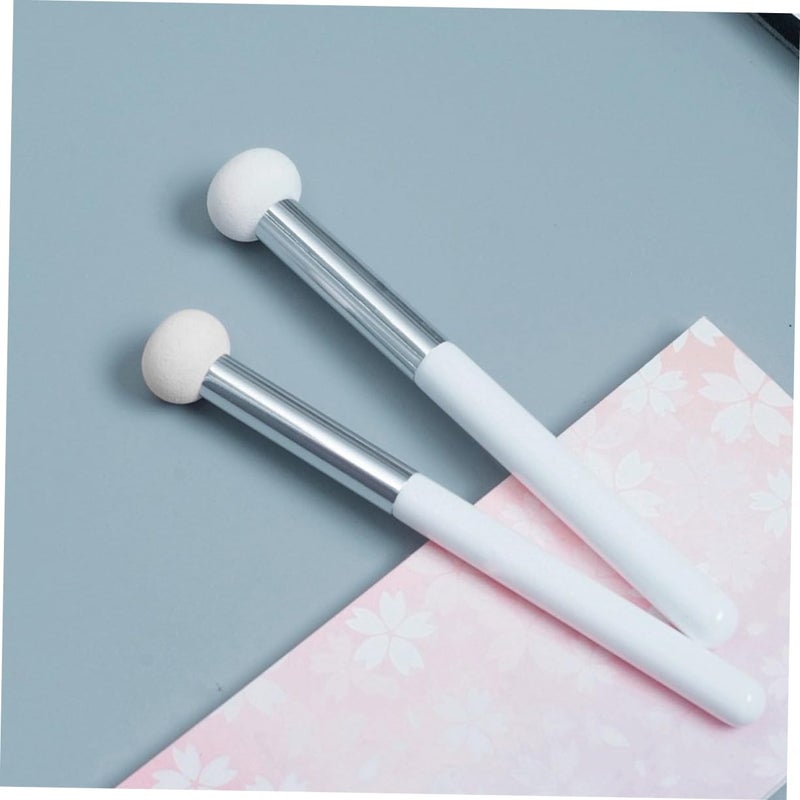 White 6Pcs Mushroom Concealer Brush Sponge Makeup Blender For Face And Nose - Image 4