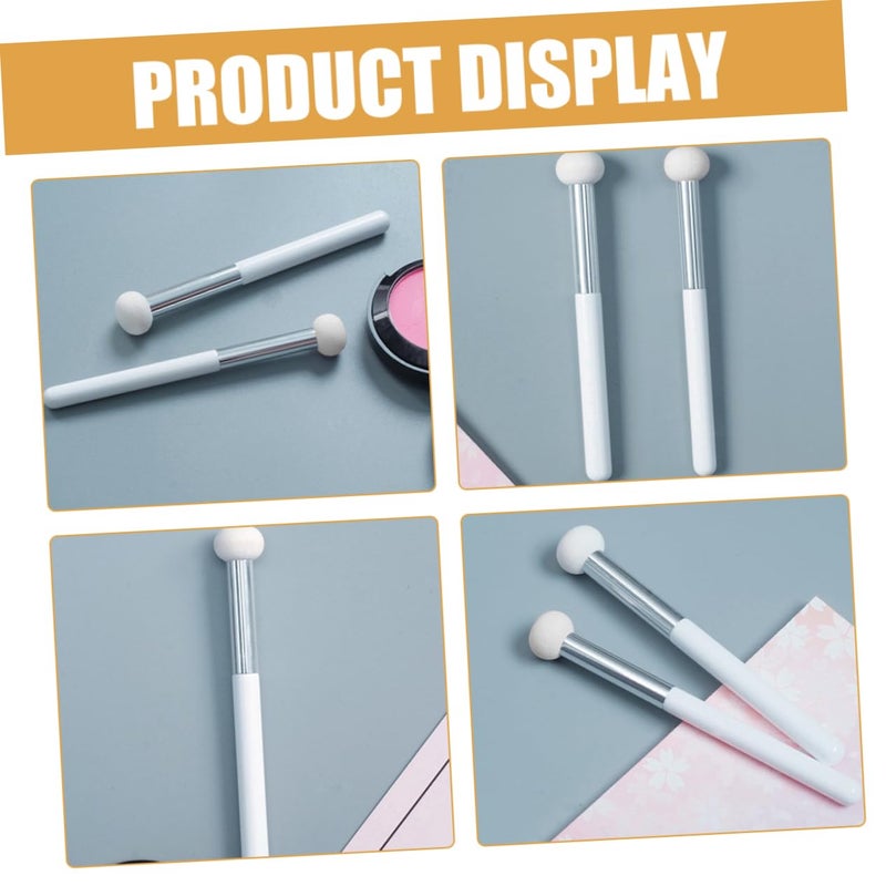 White 6Pcs Mushroom Concealer Brush Sponge Makeup Blender For Face And Nose - Image 5