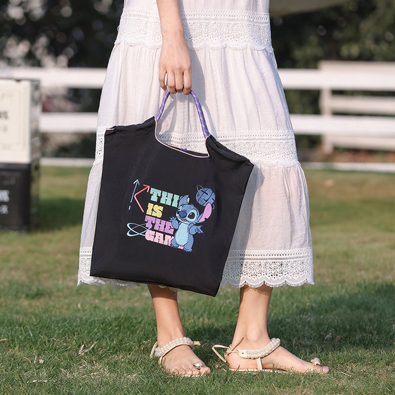 Embroidered Cartoon Tote Bag – Large Capacity Canvas Crossbody Bag for Women - Image 5