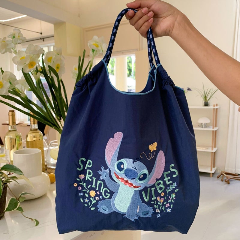 Embroidered Cartoon Tote Bag – Large Capacity Canvas Crossbody Bag for Women - Image 3