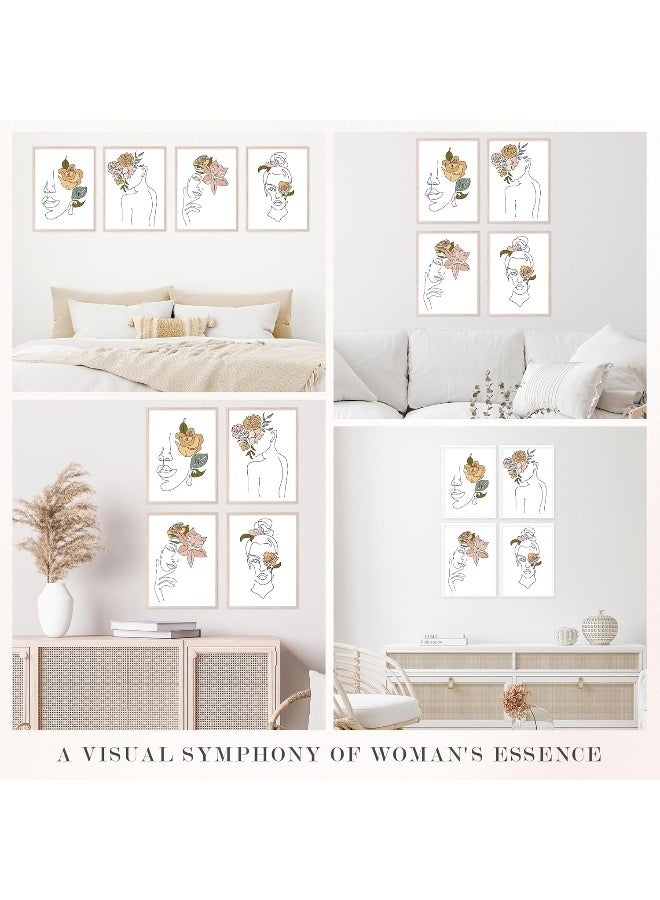 Insire Feminist Wall Art, Line Art, Silhouette Wall Art, Feminine Wall Art, Unframed (8x10â€) - Image 4