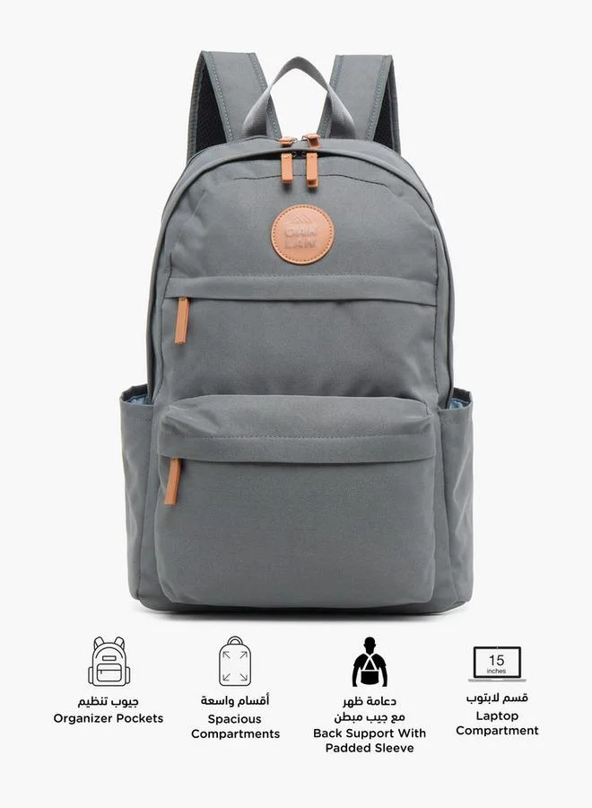 Oaklan By Shoexpress Solid School Backpack With Adjustable Straps - 40X30X15 Cm