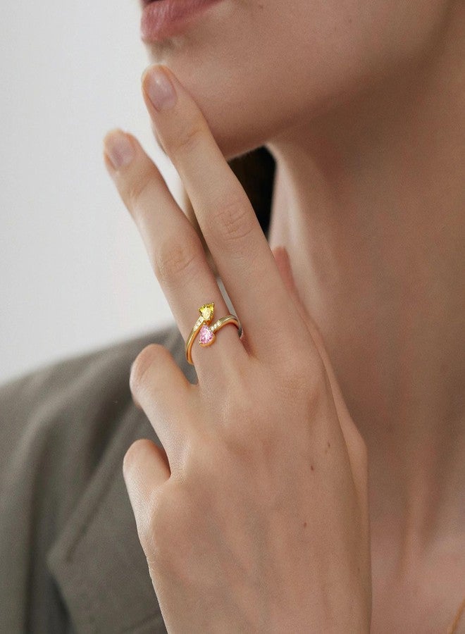 Btysun December Birthday Gifts for Women Christmas Stocking Stuffers March Birthday Gifts for Women Birthstone Rings Adjustable Turquoise Ring Anniversary Wedding Promise Jewelry - Image 2