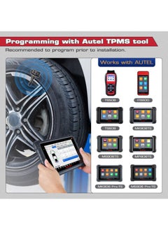 Autel Autel TPMS Sensor MX-Sensor, 315MHz + 433MHz Dual Frequency Tire Replacement Sensor for All Cars, Same as OE Sensor, 100% Cloneable Pressure Monitor System Sensor (Rubber Valve, Press-in, 1PCS)  - Image 3